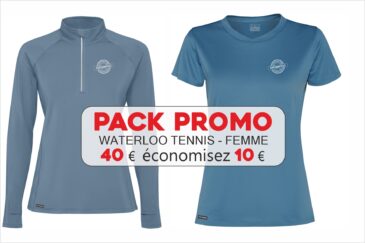 Pack Promo T-shirt + Sweat Storm Blue Femme | WATERLOO TENNIS